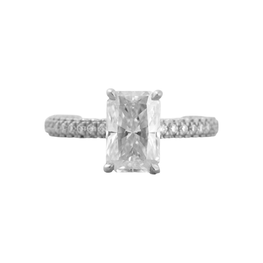 Hidden Halo Pear Cut Yellow In 925 Sterling Silver Ring For Women's Engagement