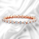 Round Cut Diamond Full Eternity Wedding Band For Women