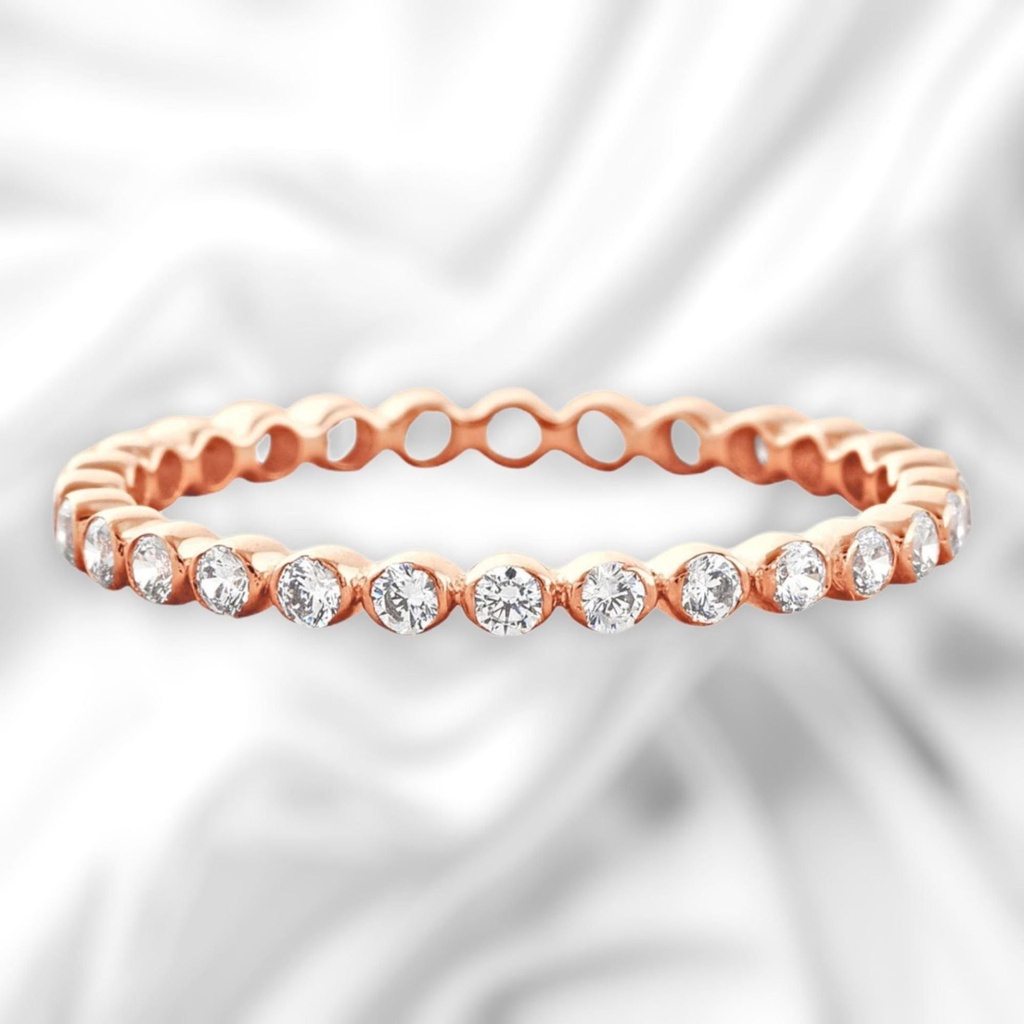 Round Cut Diamond Eternity Wedding Band For Women