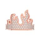 Round Cut Diamond Hip Hop Ring for Men