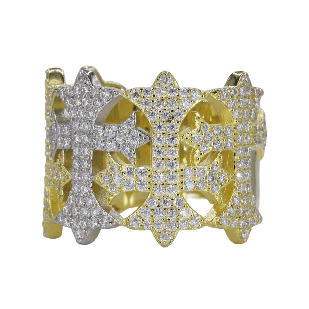 Round Cut Diamond Heavy Hip Hop Ring for Men