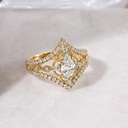 Pear Diamond Ring , 10K 14K Gold Lab Grown Diamond Ring for Wedding and Engagement Ring or Band