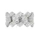 Baguette Cut Diamond Cuban Big Heavy Hip Hop Ring for Men