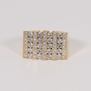 Round Cut Diamond Heavy Hip Hop Ring for Men