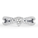  Split Shank Engagement Ring, Trillion Shape Wedding Ring, Custom Order, Perfect Proposal Ring for Her