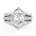  Marquise Cut  Engagement Ring Set 3PCS Yellow Gold Bridal Set Unique Wedding Ring Set Anniversary Ring Promise Ring