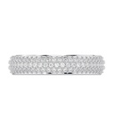 Round Cut Diamond Full Eternity Wedding Band for Women
