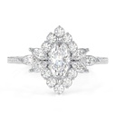 Marquise Cut Diamond Art Deco Anniversary Ring for Women