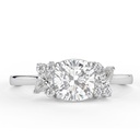 Cushion Cut Diamond Unique Style Anniversary Ring for Women