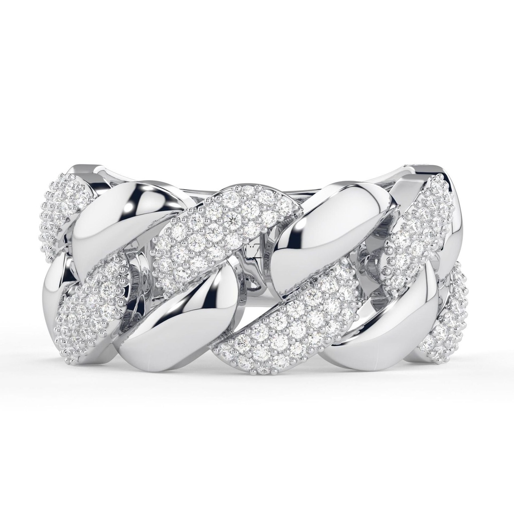 Round Cut Diamond Unique Eternity Wedding Band For Women