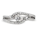 Round Cut Diamond Unique Style Anniversary Ring for Women