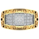 Round Cut Diamond Unique Engagement Ring for Men