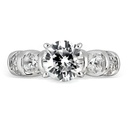 Round Cut Diamond Unique Style Engagement Ring for Women