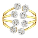 Round Cut Diamond Unique Style Birthday Gift Ring For Women