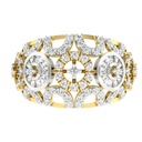 Round Cut Diamond Unique Half Eternity Wedding Band For Women