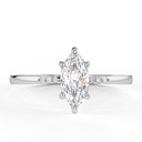 Marquise Cut Diamond Solitaire With Accents 7 Stone Engagement Ring for Women