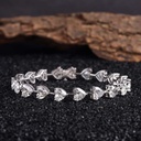    Heart Cut stone Sterling Silver Tennis Bracelet For Women