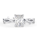 1.00CT Radiant Cut Diamond Twisted Anniversary Ring for Women