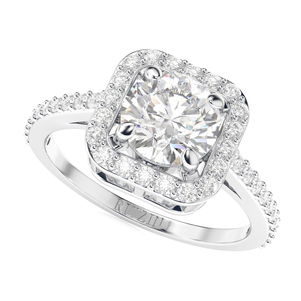  1.50CT Round Cut Halo Diamond Engagement Ring For Women
