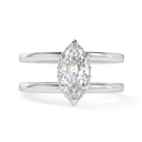 2.00CT Marquise Cut Stone Solitaire Halo Engagement Ring for Women