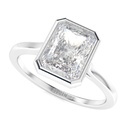1.00CT Radiant Shape Diamond Engagement Ring for Women