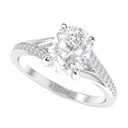 1.00CT Oval Cut Diamond Anniversary Ring For Women