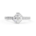 2.00CTAsscher Diamond Compass Shape   Engagement Ring For Women