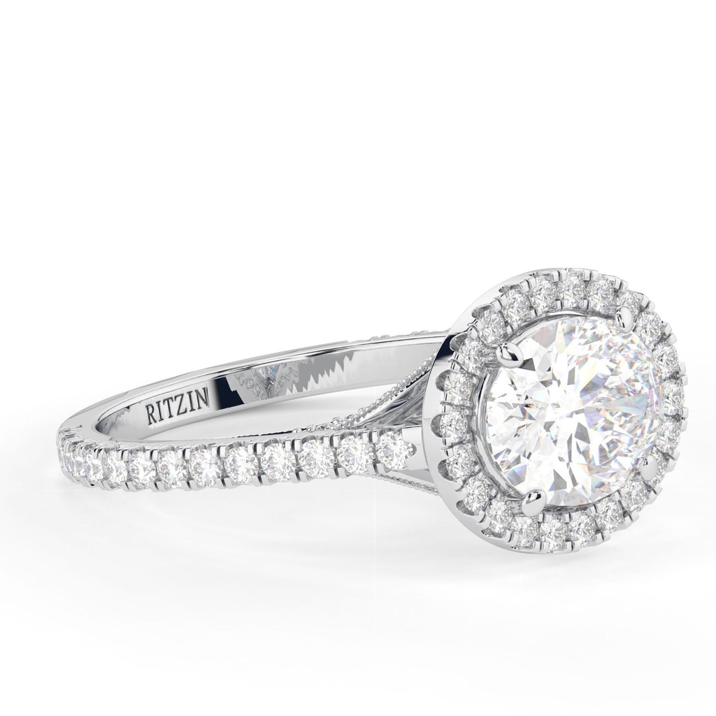 2.00CTOval Cut Diamond Hidden Halo Engagement Ring for Women