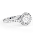 2.00CTOval Cut Diamond Hidden Halo Engagement Ring for Women