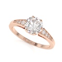 Round Cut Diamond 7 Stone Style Engagement Ring For Women