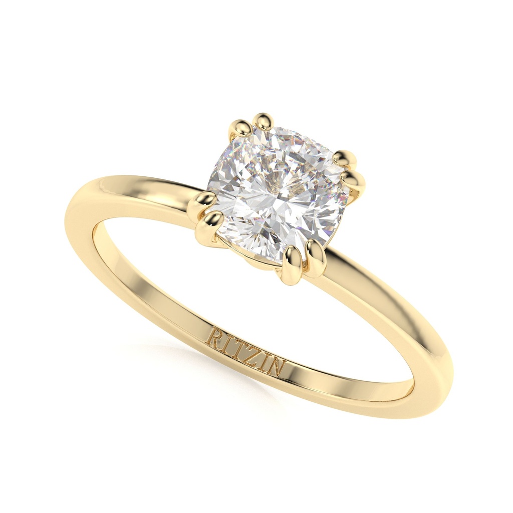 2.00ct Cushion Cut Diamond Solitaire Engagement Ring for Women