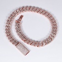 20 inch 18 mm unique choice for men or women formed in diamond cuban chain with vvs clarity diamonds