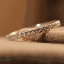 Round Cut Diamond Half Eternity Wedding Band For Women