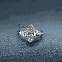 Off White Marquise Cut Diamond 3 Stone Style Engagement Ring For Women 