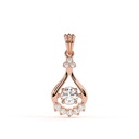 Round Cut Diamond Unique Pendant For Women