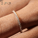 Round Cut Diamond Half Eternity Wedding Band For Women