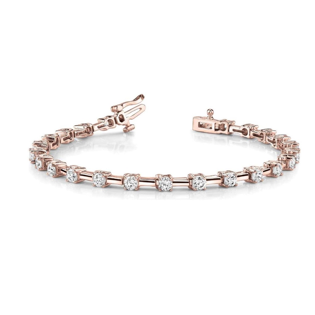 7.50MM Round Cut Diamond Sonia Fashion Bracelet For Women