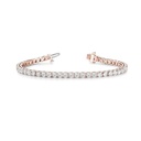 7.00MM Round Cut Diamond Tiffany In Line Prong Set Bracelet For Women 