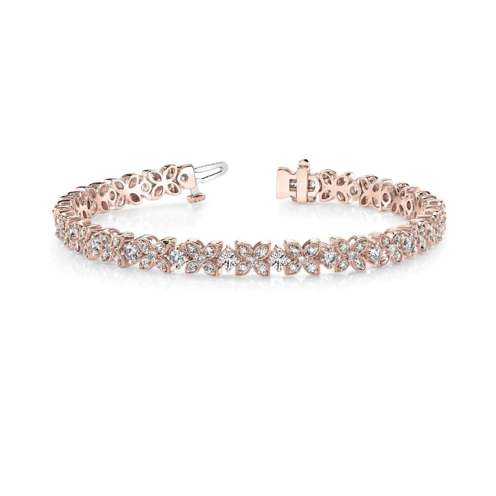 Round Cut Diamond Unique Style Faye Fashion Bracelet For Women