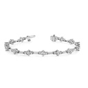 Round Cut Diamond Unique Style Kara Fashion Tennis Bracelet For Women