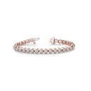 Round Cut Diamond Alinta In Line Prong Set Tennis Bracelet For Women 