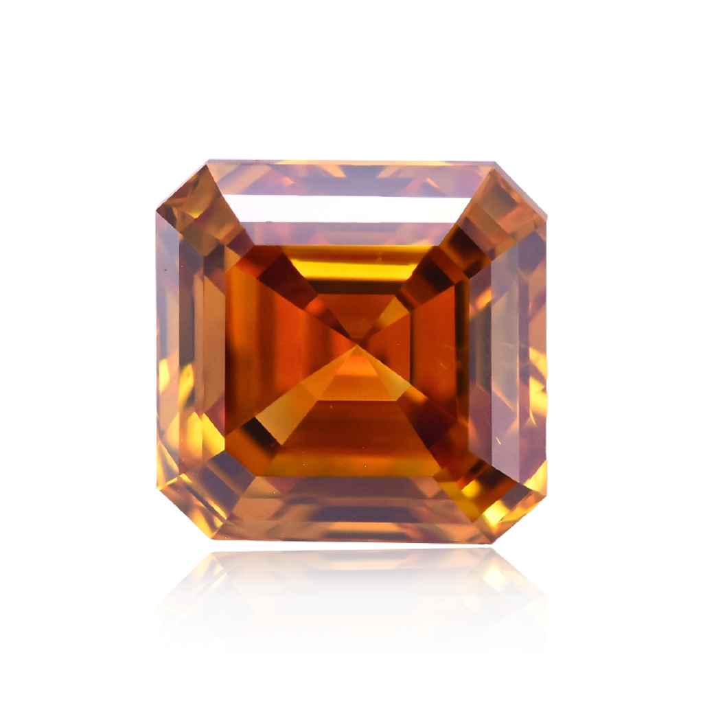 3.5 mm Asscher CVD Orange