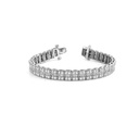 Round Cut Diamond Annastasia In Line Multi Row Bracelet For Men Heavy Design Bracelet