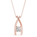 6.50MM Round Cut Diamond Unique Style Haven Crystal Charm Pendant For Women