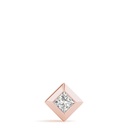 Princess Cut Diamond Bezel Setting Pendant For Women