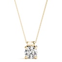 Round Cut Diamond Ophelia Charm Pendant For Women