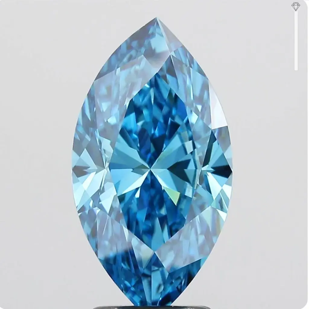 5.00*2.50  mm Marquise CVD Blue
