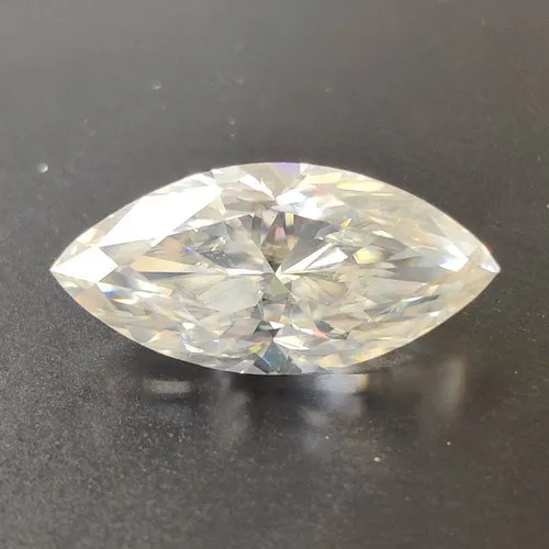 Marquise Moissanite Off White