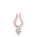 7.00MM Round Cut Diamond Unique Style Charm Pendant For Women