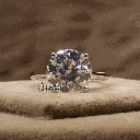 Round Cut Diamond Solitaire Style Engagement Ring For Her/Women